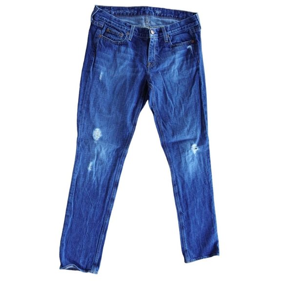J Crew Vintage Matchstick Jeans Distressed Size 30 R - Picture 6 of 15